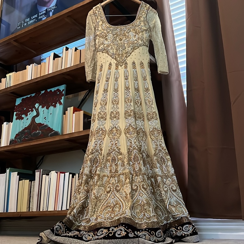 Pakistani Long Bridal Gown